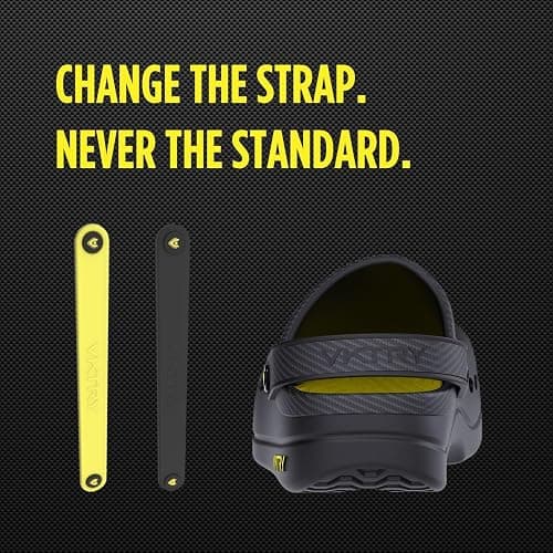 VKTRY Performance Recovery Clogs – Cushioned EVA with Carbon Fiber Stability | Rocker Sole, Ventilated Comfort, Deep Heel Cup, Slip-Resistant Grip, Removable Strap thumbnail 6