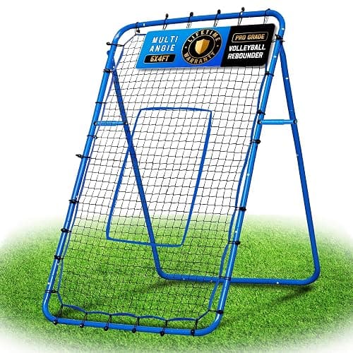 Volleyball Lacrosse Rebound Net Pro, WINTHAI Lacrosse Rebounder for Backyard, 7x4FT/6x4FT/4x4FT Bounce Back Net with Target Strike Zone, Easy Quick Setup, Volleyball Baseball Softball Soccer Training - Image 1