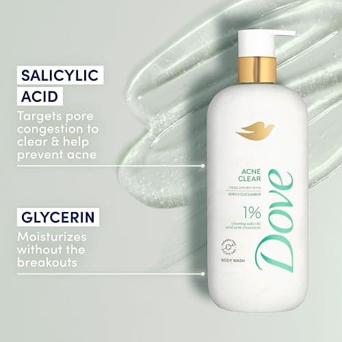 Dove Serum Body Wash Acne Clear for troubled skin with Salicylic Acid 18.5 Fl Oz thumbnail 4