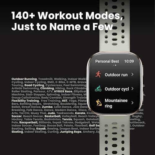 Amazfit Bip 6 Smart Watch 46mm, 14 Day Battery, 1.97" AMOLED Display, GPS & Free Maps, AI, Bluetooth Call & Text, Health, Fitness & Sleep Tracker, 140+ Workout Modes, 5 ATM Water-Resistance, Black thumbnail 7