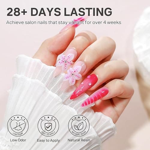 MIZHSE White 3D Gel Nail Art 30g Sculpting Gel Non-Sticky Molding Gels for Nails Solid U V LED Soak Off Gels Polish with Nail Art Pen Rub Chrome Powder Nail Design Home Manicure thumbnail 6