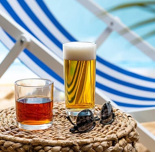 Everyday Drinking Glasses Set of 8 Drinkware Margarita Glasses, Kitchen Glasses for Cocktail, Iced Coffee, Beer, Ice Tea, Wine, Whiskey, Water, 4 Tall Glass Cups & 4 Short Dof Drinking Glass thumbnail 3