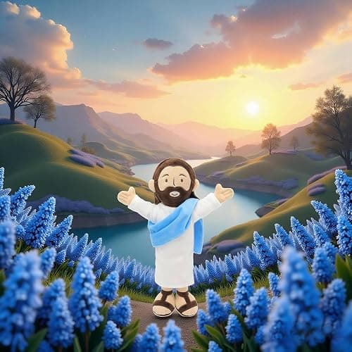 Yelakey 13" Jesus Plush, Jesus Stuffed Doll Plushie for Easter Christmas Church (Brown) thumbnail 11