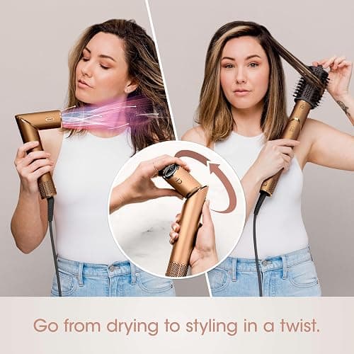 Shark FlexStyle® (Special Edition) | Air Styling & Drying System | Powerful Hair Dryer Brush & Multi-Styler | Auto-Wrap Curlers, Oval Brush, Concentrator, & Storage Bag Included | Copper | HD433CP - Special Edition-FlexStyle Copper thumbnail 6
