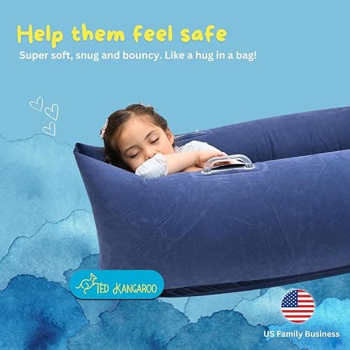 Sensory Chair for Kids — Inflatable Peapod for Children, Includes Electric Air Pump thumbnail 9