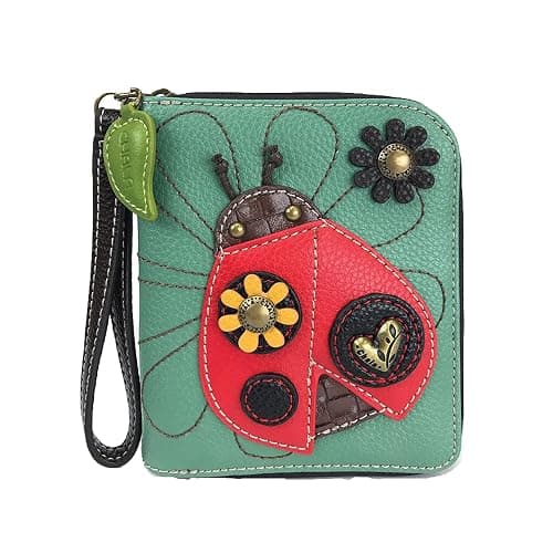 CHALA Zip Around Wallet, Wristlet, 8 Credit Card Slots, Sturdy Pu Leather - Image 1