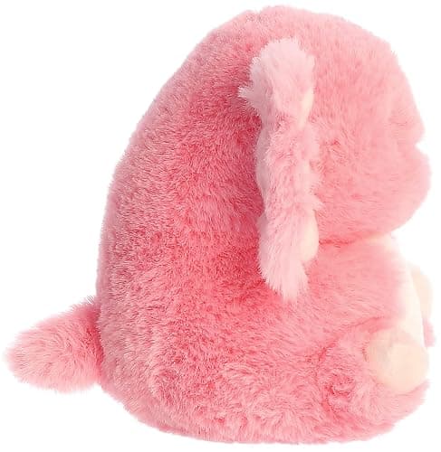 Aurora® Round Rolly Pet™ Ari Axolotl™ Stuffed Animal - Adorable Companions - On-The-Go Fun - Pink 5 Inches thumbnail 3