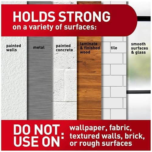 Command Large Picture Hanging Strips - Damage Free Wall Hangers for Back to School Dorm Organization - 14 White Adhesive Pairs (28 Strips) thumbnail 3
