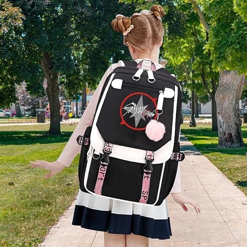 SERTAS Stra-y Ki-ds Backpack Merchandise K-Pop Fan Gifts Bag Korean Lightweight Travel Daypack for Stray Fans thumbnail 6