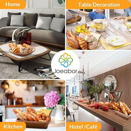 Joeabor 8pcs Artificial Bread Set, Realistic Fake Food for Display, Fake Bread for Decoration, Faux Food Props for Staging, Includes Faux Croissant, Dessert, Loaves thumbnail 6