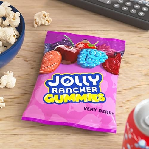 JOLLY RANCHER Gummies Very Berry Fruit Flavored Candy Bag, 6.5 oz | Very Berry Gummies with Blue Raspberry, Wild Strawberry, Black Cherry, Blackberry and Wild Berry Flavors, 6.5 oz thumbnail 5
