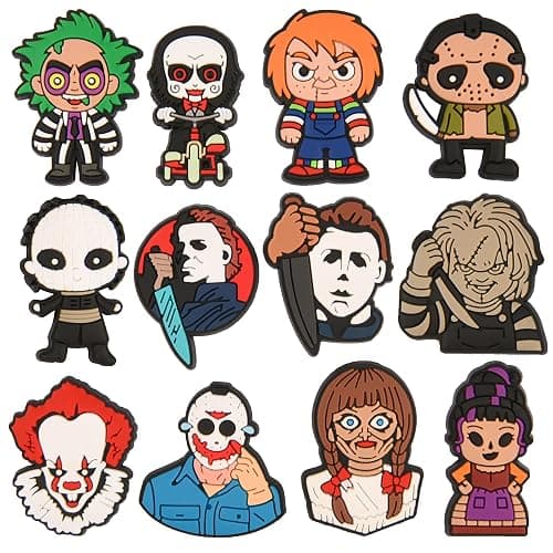 VZDIOR 30,50,100 Pieces Random Halloween Shoe Charms Kids Boys Girls Lovely Skull Shoes Decorations for Party Favor thumbnail 2