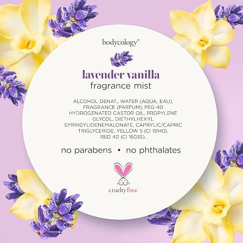 Bodycology Long-Lasting Fragrance Body Mist, Lavender Vanilla, 8 fl oz thumbnail 7