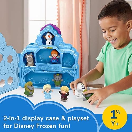 Fisher-Price Little People Toddler Toy Disney Frozen Carry Along Castle Case Playset with Figures for Pretend Play Kids Ages 18+ Months​ thumbnail 3