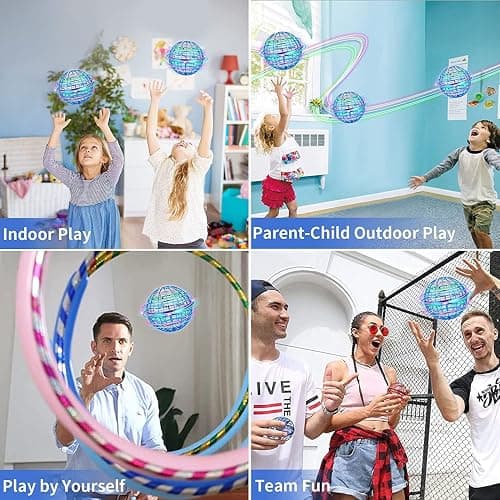 PRO STASH 2025 Upgraded Flying Orb Ball - Hover Drone Boomerang Ball for Kids & Adults, Fun Indoor/Outdoor Flying Experience for Gifts,Christmas Surprises for Boys and Girls (Blue) thumbnail 5