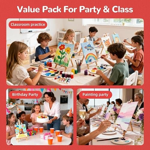 BAKEYBA 100 Pack 5x7 Inch Small Painting Canvas Boards for Kids Blank Canvas Panels White 100% Cotton for Acrylics Oil Watercolor Tempera Paints Art Class Supplies thumbnail 6