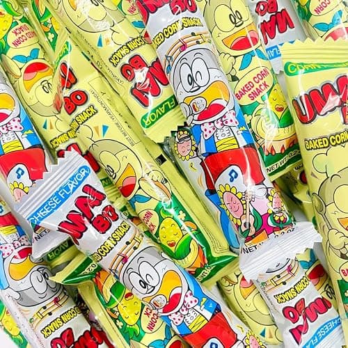 Japanese Snacks Variety Pack, Corn and Cheese Flavor, Corn Puffed Dagashi Mix, 30 Sticks thumbnail 7