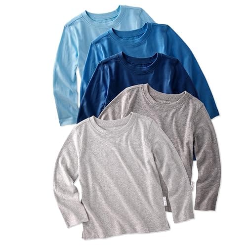 Butterblu London Long Sleeve T-Shirts​, Multipack, 100% Organic Cotton Tees | GOTS Certified Organic Cotton for Baby, Toddler Girls, Boys, Unisex, Machine Washable, Made to Match Colors - Image 1
