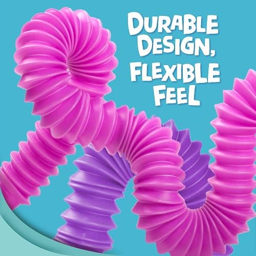 BUNMO Stocking Stuffers for Kids - Pop Tubes - Sensory Toys - Toddler Toys - Imaginative Play & Stimulating Creative Learning - Stocking Stuffers for Toddlers - 8 Pack Large thumbnail 6