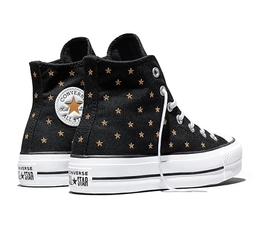 Converse Womens Chuck Taylor All Star Lift Platform Embroidered Stars High Top Sneaker thumbnail 5