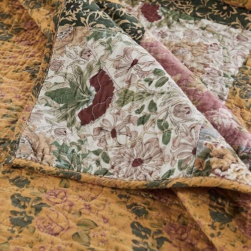 Greenland Home Antique Chic Quilted Patchwork Throw, 50" x 60" , Multicolor thumbnail 5