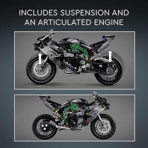LEGO Technic Kawasaki Ninja H2R Motorcycle Toy - Building Toys for Kids, Boys & Girls, Ages 10+ - Kickstand for Display - Model Kit Birthday Gift - 42170 thumbnail 3
