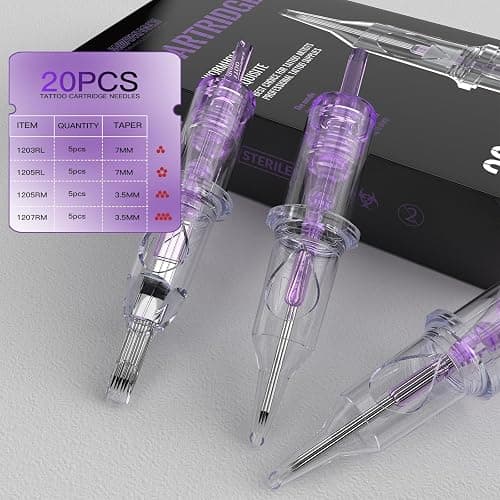 Wromhole Tattoo Pink Wireless Tattoo Kit Rotary Tattoo Pen Machine with 2 Rechargeable Power Supplies 10 Tattoo Inks 20 Cartridge Needles Complete Tattoo Supplies for Beginners thumbnail 4