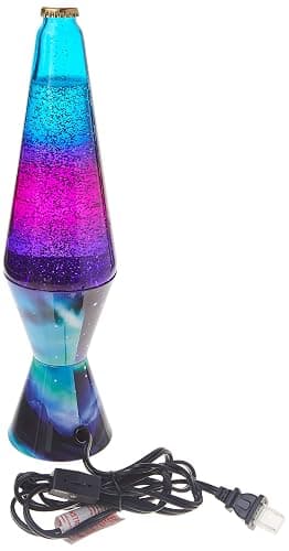 Lamp 2160 LVA2160 Colormax Northern Lights, 14.5-inches, Glitter with Clear Liquid and Decal Base thumbnail 2