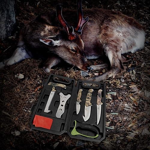 Mossy Oak Hunting Field Dressing Kit - Portable Butcher Game Processor Set (8-Piece) thumbnail 8