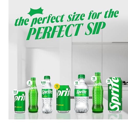 Sprite Lemon Lime Soda Soft Drinks, 12 fl oz, 12 Pack,Cans thumbnail 5