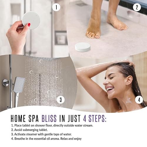 GOSSBY Shower Steamers Aromatherapy (8 Pcs) - Mothers Day Gift for Mom - Birthday, Stress Relief Gift for Women Wife Teen Girl - Basket Stuffers - Natural Essential Oils, Self Care Relaxation Home Spa thumbnail 5