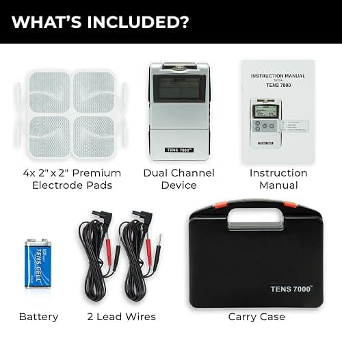 TENS 7000 Digital TENS Unit with Accessories - Muscle Stimulator Machine for Back Pain Relief, Sciatica, Neck, Nerve, Shoulder, Hip, Elbow, Muscle Pain Relief thumbnail 5