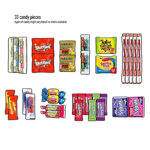 CRAVEBOX Snack Box (100 Count) Valentines Variety Pack Care Package Gift Basket Adult Kid Guy Girl Women Men Birthday College Student Office College Back to School thumbnail 3