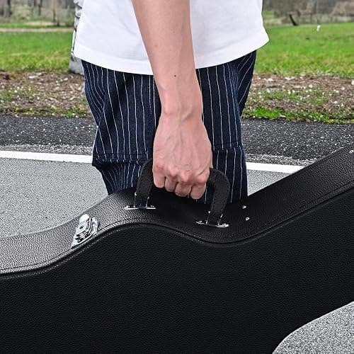 ZeHuoGe Wood Hard-Shell Case With Lock For 41" Acoustic Dreadnought Guitar PU Surface (For Acoustic Guitar) thumbnail 8