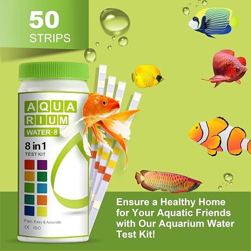 AAwipes 8-in-1 Aquarium Test Kit for Fish Tanks - Quick & Accurate Water Testing Strips for Aquariums & Ponds. Tests pH, Ammonia, Alkalinity, Hardness, Chlorine, etc. (K02-50) thumbnail 6