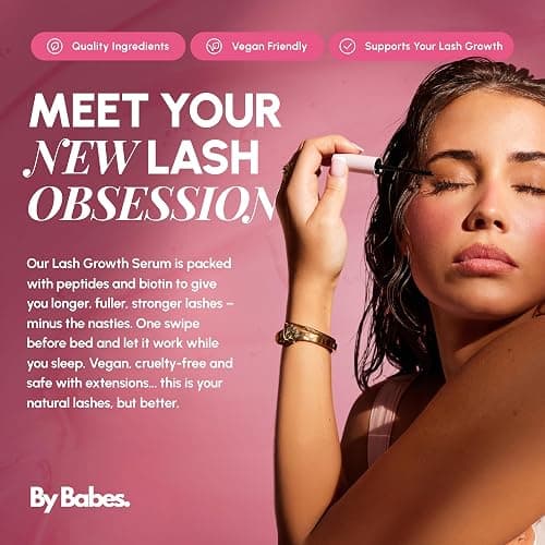 ByBabes Lash CEO Eyelash Growth Serum | Prostaglandin-Free Rapid Brow & Lash Serum For Growth, Lift & Thickness | See Fuller Looking, Healthier Eyebrows & Eyelashes In 4-6 Weeks | UK Made thumbnail 8