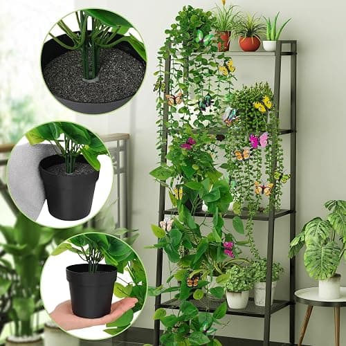 BELICOO Artificial Hanging Plant, 4 Pack Fake Plants with Pots, Hanging Artificial Plants Indoor, Fake Ivy Faux Plant for Indoors Outdoor Room Office Patio Wall Decor thumbnail 6