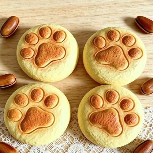 Squishy Toys, Cute Squeeze Bread Toast Cat Paw Sqweezy Slow Rising, Soft Squishies Party Favors for Anxiety Stress Relief, Original Sensory Fidget Novelty Relax Toy and Gift for Adults-Paw thumbnail 4