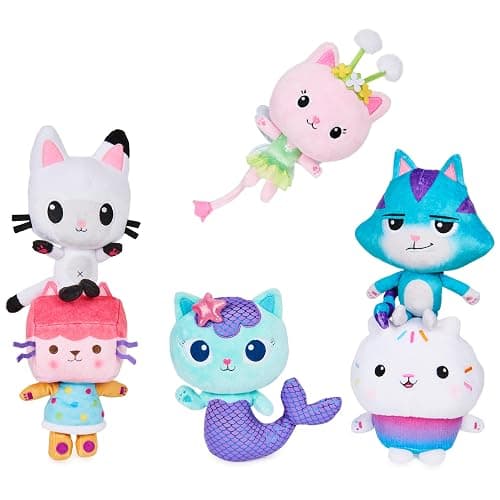 Gabby’s Dollhouse, 8-inch MerCat Purr-ific Plush Toy, Kids Toys for Ages 3 and up - Mercat thumbnail 7