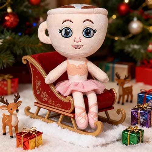 Italian Brainrot Plush Tralalero Tralala Toy Soft Stuffed Meme Dolls for Collectors, Brain Rot plushies Birthday (Coffee Princess) thumbnail 2