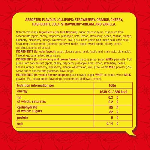 CHUPA CHUPS - Assorted Lollipop Carousel - 7 Classic Flavours - 200 Lollies thumbnail 2