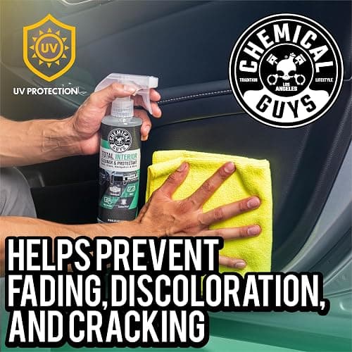 Chemical Guys, Total Interior Cleaner & Protectant, New Car Scent, 16 oz | One detailing spray cleans leather, vinyl, plastic, rubber, glass, dashboards, seats and trim, streak-free, no greasy shine thumbnail 5