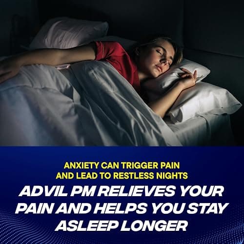 Advil PM Liqui-Gels Pain Reliever and Nighttime Sleep Aid, Pain Medicine with Ibuprofen for Pain Relief and Diphenhydramine HCL for a Sleep Aid - 40 Liquid Filled Capsules - Back to College - Liqui Gels thumbnail 6