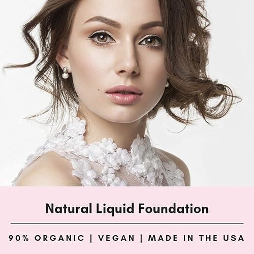 Mom's Secret 100% Natural Foundation, Organic, Vegan, Aloe Based, Natural Sun Protection, Gluten Free, Cruelty Free, Made in the USA, 1FL Oz. (Bisque) thumbnail 3