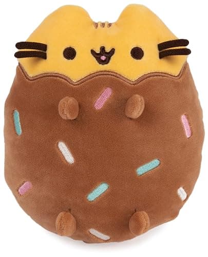 GUND Pusheen Chocolate Dipped Cookie Squisheen, Stuffed Animal for Ages 8 and Up, Brown/Yellow, 6” thumbnail 6