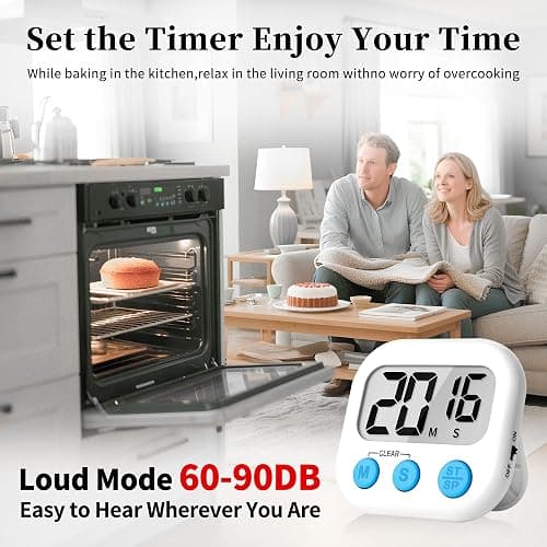 ZILLEEN Classroom Timers for Kids Classroom Magnetic Digital Kitchen Timers for Cooking Teachers Gym Game 6 Pcs thumbnail 4