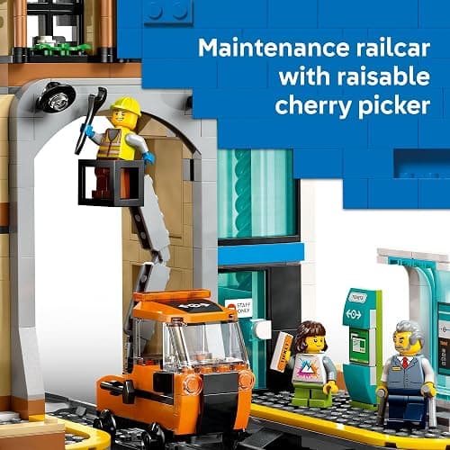 LEGO City Central Train Station Building Toy - Multi-Level Pretend Play Set for Boys & Girls, Ages 7+ - Building Blocks for Kids - Gift Idea for Christmas - 60469 thumbnail 4