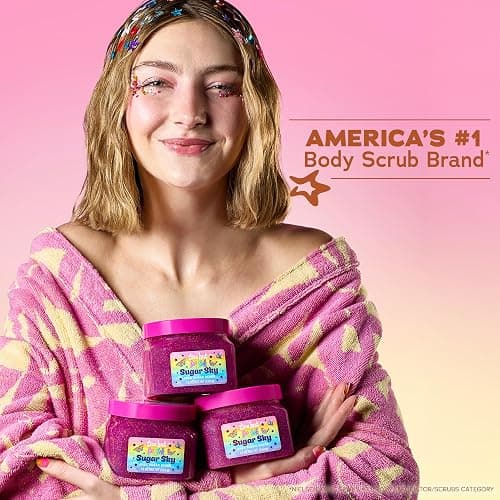 Lisa Frank x Tree Hut Sugar Sky Body Scrub, Exfoliating Sugar Scrub, 18 Oz | Limited Edition Body Exfoliator Exfoliating with Shea Butter & Essential Oils, for All Skin Types, Self Care Gifts for Women thumbnail 4