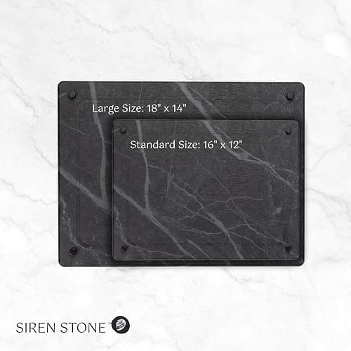 LARGE Siren Stone Natural Dish Drying Mat for Kitchen Counter - Premium Diatomaceous Earth Mat | Quick Drying, Super Absorbent | Non-Toxic, BPA-Free, Eco-Friendly | Female-Founded USA Brand (18"x14") thumbnail 8