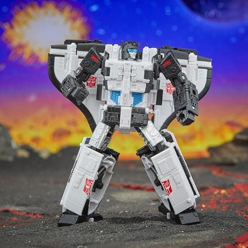 Transformers Legacy United Leader Class Galaxy Shuttle, 7.5-inch Converting Action Figure, for Boys and Girls Ages 8+ | Shuttle and Train and Robot, 5 Blasters Combine, Launchpad Stores Accessories, Ages 8 Plus thumbnail 2